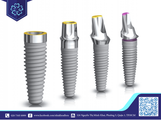 Kích thước trụ Implant khác nhau tùy thuộc vào nhu cầu cấy ghép Kích thước trụ Implant khác nhau tùy thuộc vào nhu cầu cấy ghép